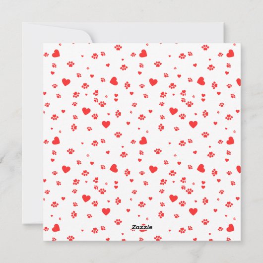 Perzische kat Valentine Purr Feestdagenkaart (Achterkant)