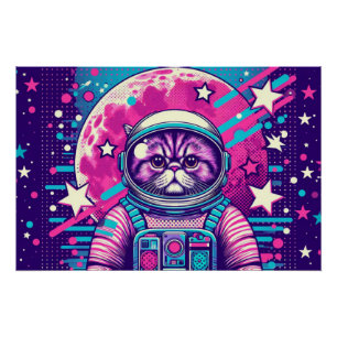 PERZISCHE KAT VERLOREN IN RUIMTE 2 PERFECT POSTER