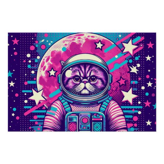 PERZISCHE KAT VERLOREN IN RUIMTE 2 PERFECT POSTER (Voorkant)