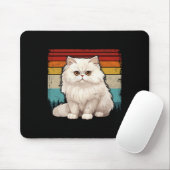 Perzische kat  verontruste retro stijl cool PE Muismat (Met muis)