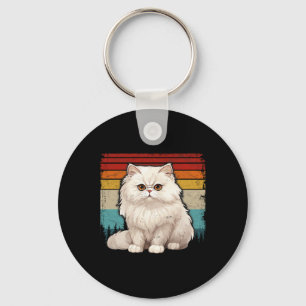 Perzische kat verontruste retro stijl cool PE Sleutelhanger
