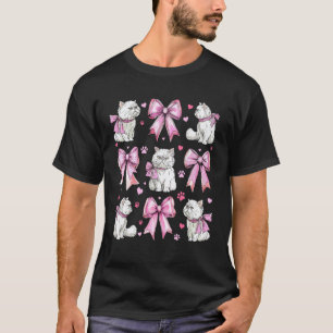 Perzische Kat Witte Kat Huisdier Meisje Coquette S T-shirt