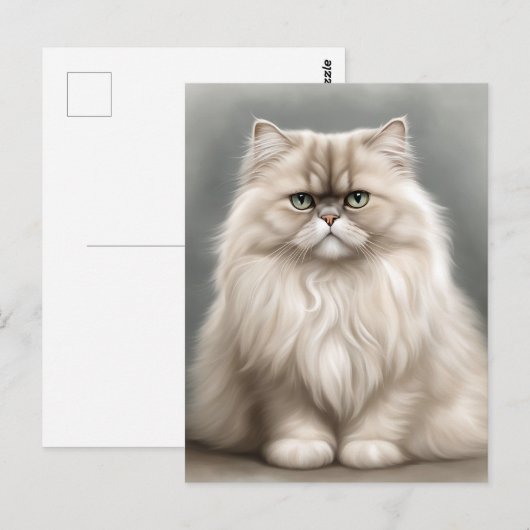 Perzische Kat's Beauty Portret Briefkaart (Voorkant / Achterkant)