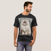 Perzische Kat's Beauty Portret T-shirt (Voorkant volledig)