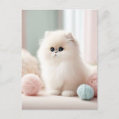 Perzische kat's zachte pasteldroom briefkaart (Voorkant)