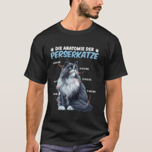 Perzische Katten DE ANATOMIE VAN DE PERZISCHE KAT T-shirt