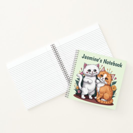 Perzische katten gepersonaliseerd notitieboek (Binnen)