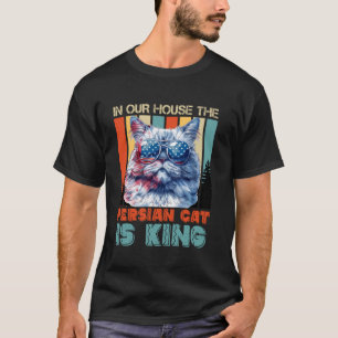 Perzische Katten IN HUIS IS DE PERZISCHE KAT KONIN T-shirt
