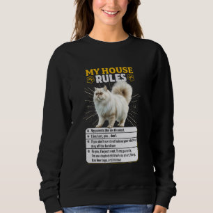 Perzische katten MIJN HUIS REGULEERT Grappige Perz Trui