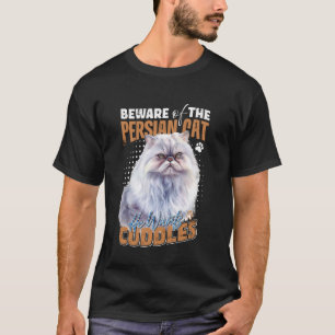Perzische Katten PAS OP VOOR DE PERZISCHE KAT KNUF T-shirt