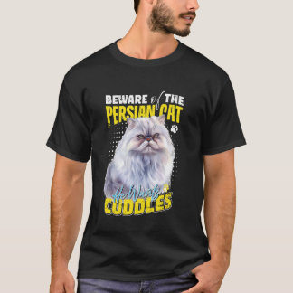 Perzische katten PAS OP VOOR DE PERZISCHE KAT KNUF T-shirt