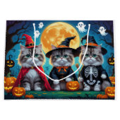 Perzische katten pompoen Halloween grappig Groot Cadeauzakje (Voorkant)