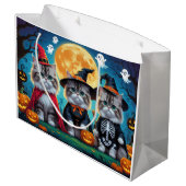 Perzische katten pompoen Halloween grappig Groot Cadeauzakje (Achterkant Gekanteld)