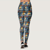 Perzische katten pompoen Halloween grappig Leggings (Achterkant)