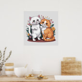 Perzische katten poster (Keuken)