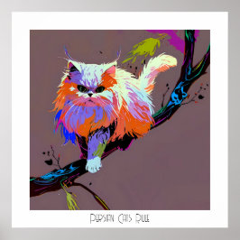 Perzische katten Regel Poster