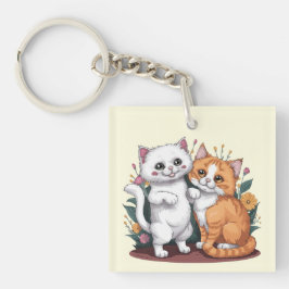 Perzische katten sleutelhanger