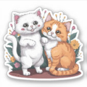 Perzische katten sticker (Voorkant)