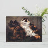 Perzische Katten Tortoiseshel #Caturday Uitnodigin Kaart (Staand voorkant)