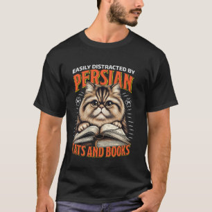 Perzische Katten WORDEN GEMAKKELIJK AFGELEID DOOR T-shirt