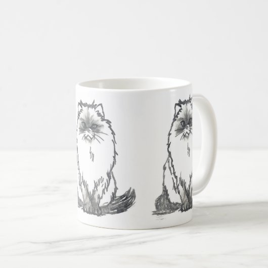 Perzische kattenMok door Nicole Janes Koffiemok (Voorkant rechts)