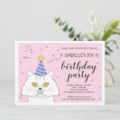 Perzische kattenpootaardappel Confetti Birthday Kaart (Staand voorkant)