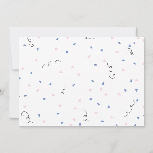 Perzische kattenpootaardappel Confetti Birthday Kaart (Achterkant)