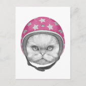 Perzische kattenrijder briefkaart (Voorkant)