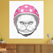 Perzische kattenrijder canvas afdruk (Insitu (Woonkamer))