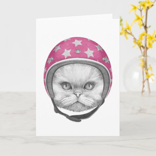 Perzische kattenrijder kaart (Gele Bloem)