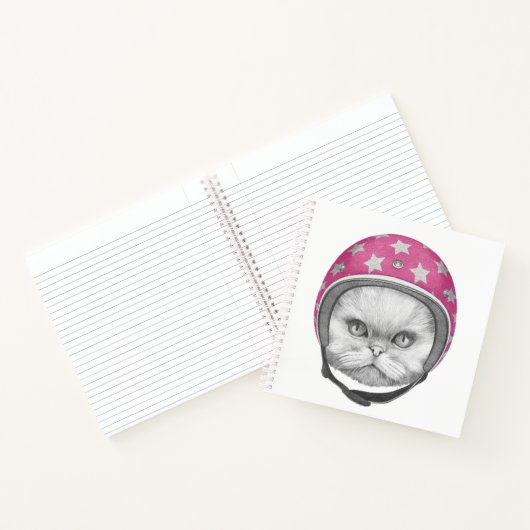 Perzische kattenrijder notitieboek (Binnen)