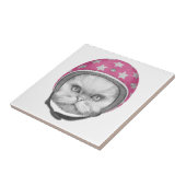 Perzische kattenrijder tegeltje (Zijkant)