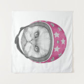 Perzische kattenrijder wandkleed (Voorkant (horizontaal))