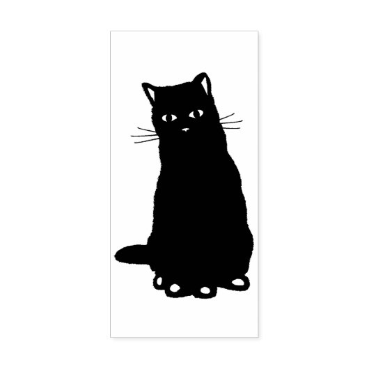 Perzische kattensilhouet is stempel (Afrduk)