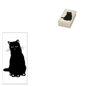 Perzische kattensilhouet is stempel (Gestempeld)