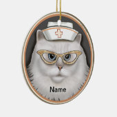 Perzische kattenverpleegster keramisch ornament (Rechts)