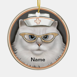 Perzische kattenverpleegster keramisch ornament