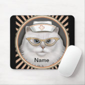 Perzische kattenverpleegster muismat (Met muis)