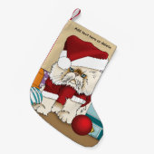Perzische kerstkat kleine kerstsok (Voorkant (Hangend))