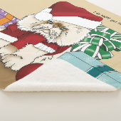 Perzische kerstkat sherpa deken (3/4)