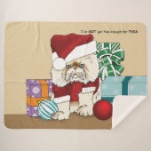 Perzische kerstkat sherpa deken (Voorkant (horizontaal))