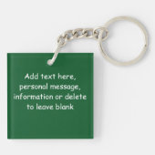 Perzische kerstkat sleutelhanger (Achterkant)