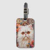 Perzische kitten bloemen, Bloemrijke verrukking Pe Bagagelabel (Voorkant (verticaal))