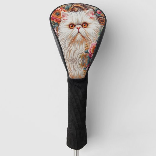 Perzische kitten bloemen, Bloemrijke verrukking Pe Golfheadcover (Voorkant)