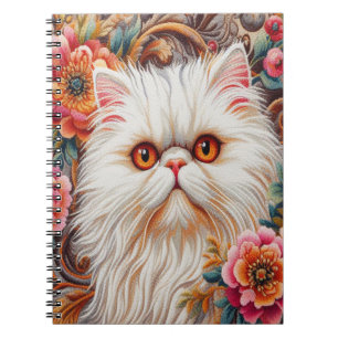 Perzische kitten bloemen, Bloemrijke verrukking Pe Notitieboek