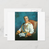 Perzische koning Mohammad Reza Shah Pahlavi Briefkaart (Voorkant / Achterkant)