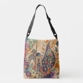 Perzische Kunst Schoudertas Crossbody Tas (Achterkant)