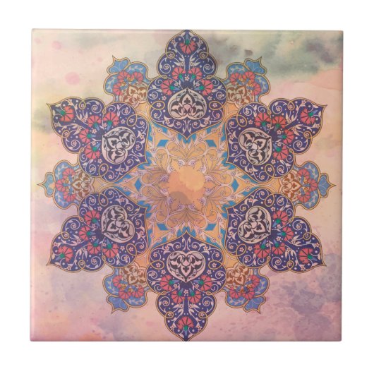 Perzische kunst tegeltje (Voorkant)