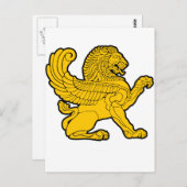 perzische leeuw briefkaart (Voorkant / Achterkant)