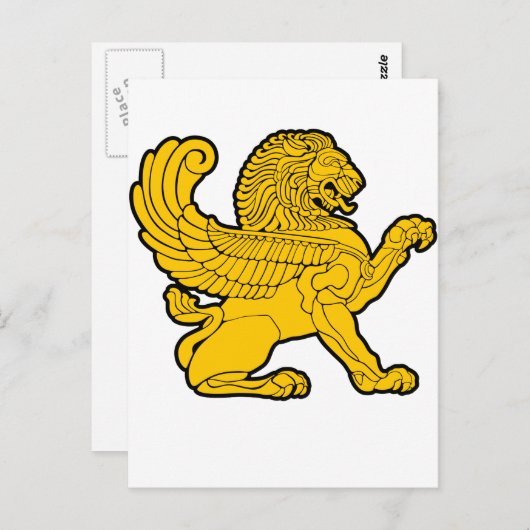 perzische leeuw briefkaart (Voorkant / Achterkant)